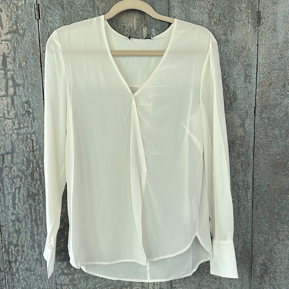 THAKOON Ivory Silk Wrap Blouse - Picture 4 of 8